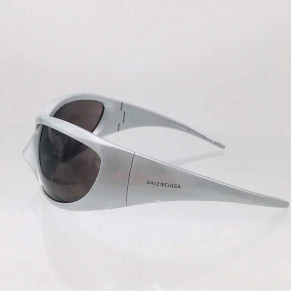 Balenciaga Sunglasses Silver / Grey - BB02525-005 - BALENCIAGA BB0252S 005 Cat Eye Bio Injection Silver Grey 80  main image 3